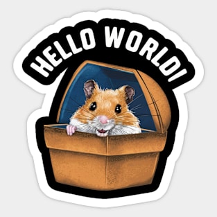 Hellow World Sticker